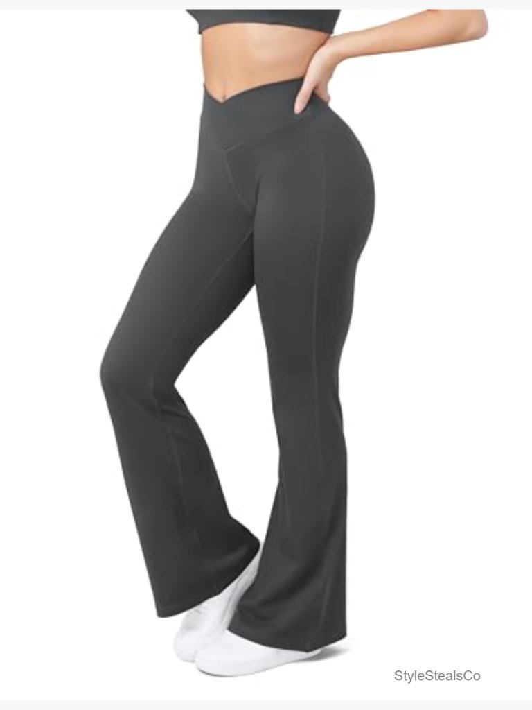 High Waisted Flare Yoga Pants Buttery Soft Bootcut Leggings Workout Casual